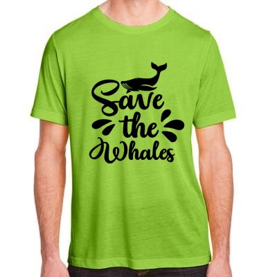 Save The Whales Cute Whales Sea Animal Funny Gift Adult ChromaSoft Performance T-Shirt