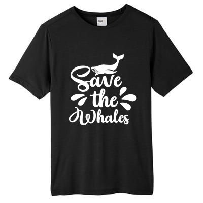 Save The Whales Cute Whales Sea Animal Funny Gift Tall Fusion ChromaSoft Performance T-Shirt