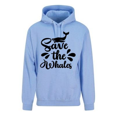 Save The Whales Cute Whales Sea Animal Funny Gift Unisex Surf Hoodie