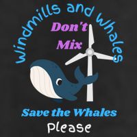 Save The Whales From Windmills In The Sea And Ocean Design Gift 7 Panel Mesh Trucker Snapback Hat