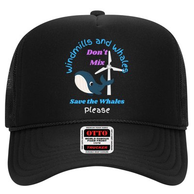Save The Whales From Windmills In The Sea And Ocean Design Gift Hat