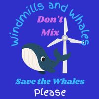 Save The Whales From Windmills In The Sea And Ocean Design Gift 16 in Basic Backpack