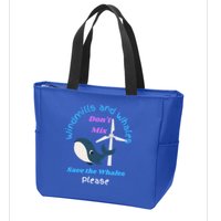Save The Whales From Windmills In The Sea And Ocean Design Gift Zip Tote Bag