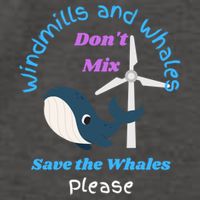 Save The Whales From Windmills In The Sea And Ocean Design Gift Vector Backpack