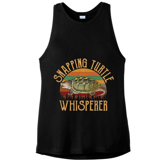 Snapping Turtle Whisperer, Snapping Turtle Ladies PosiCharge Tri-Blend Wicking Tank