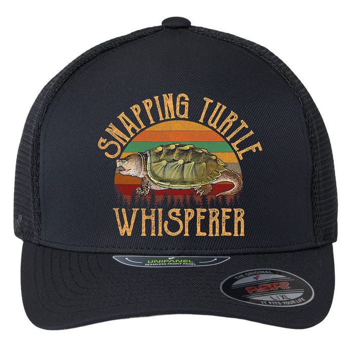 Snapping Turtle Whisperer, Snapping Turtle Flexfit Unipanel Trucker Cap
