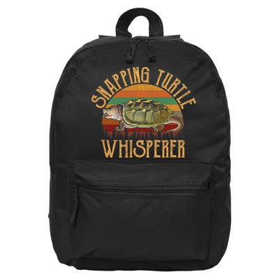 Snapping Turtle Whisperer, Snapping Turtle 16 in Basic Backpack