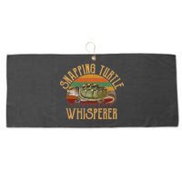 Snapping Turtle Whisperer, Snapping Turtle Large Microfiber Waffle Golf Towel