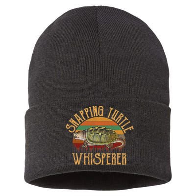Snapping Turtle Whisperer, Snapping Turtle Sustainable Knit Beanie