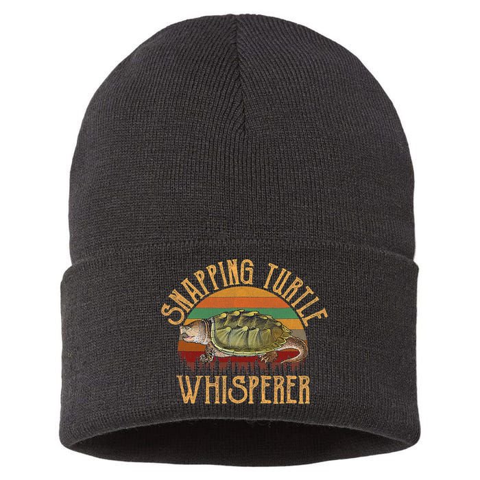 Snapping Turtle Whisperer, Snapping Turtle Sustainable Knit Beanie