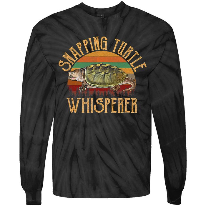 Snapping Turtle Whisperer, Snapping Turtle Tie-Dye Long Sleeve Shirt