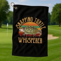 Snapping Turtle Whisperer, Snapping Turtle Golf Towel