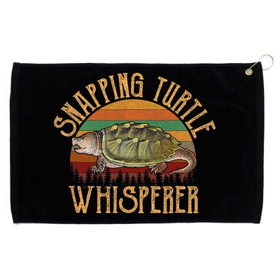 Snapping Turtle Whisperer, Snapping Turtle Grommeted Golf Towel