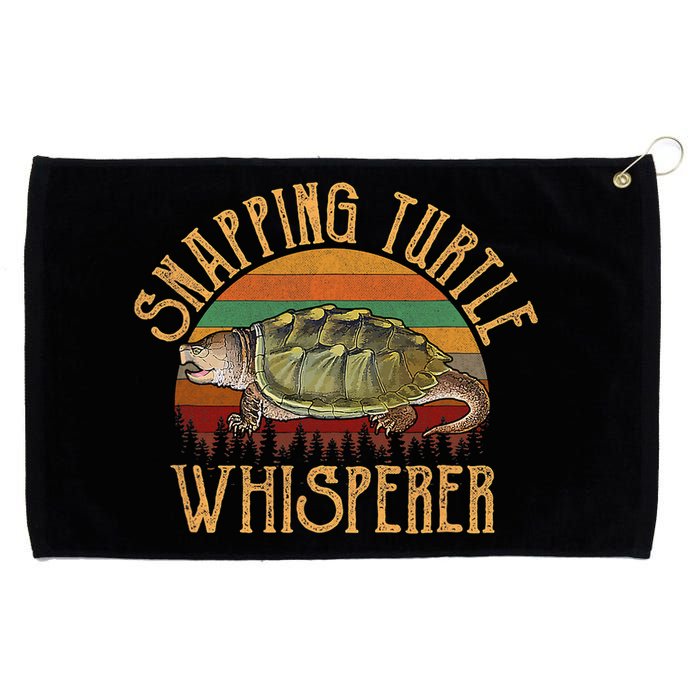 Snapping Turtle Whisperer, Snapping Turtle Grommeted Golf Towel