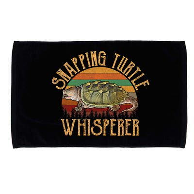 Snapping Turtle Whisperer, Snapping Turtle Microfiber Hand Towel