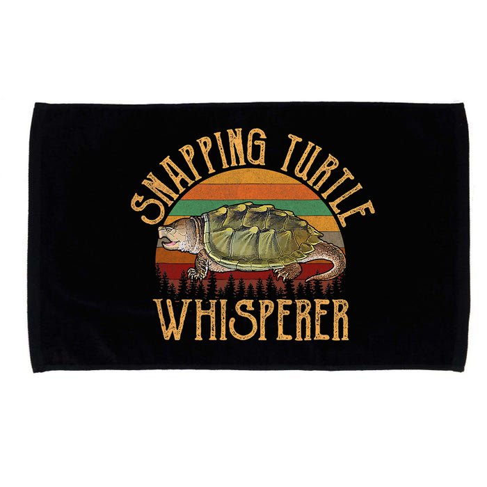 Snapping Turtle Whisperer, Snapping Turtle Microfiber Hand Towel