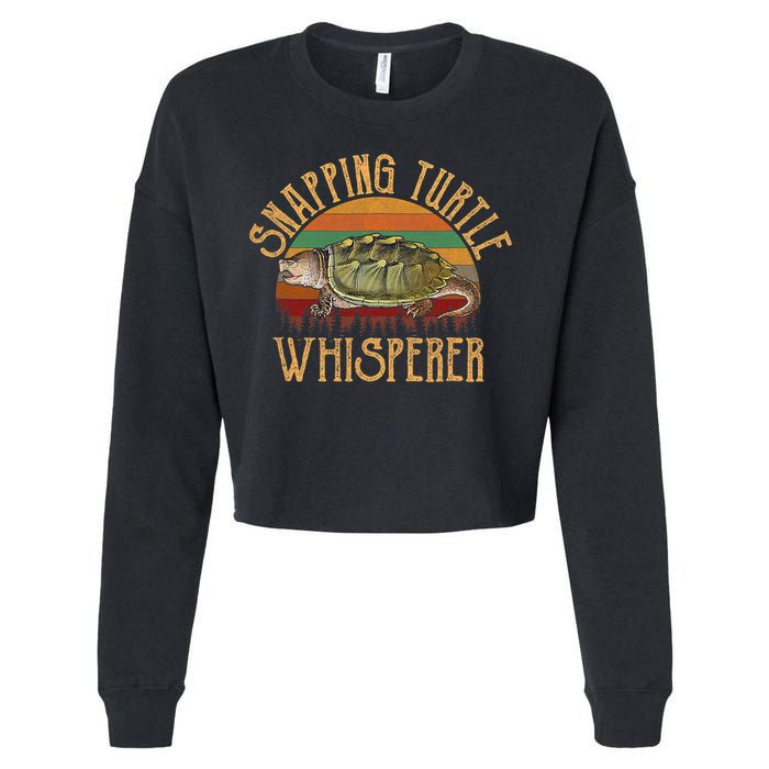 Snapping Turtle Whisperer, Snapping Turtle Cropped Pullover Crew