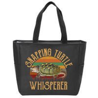 Snapping Turtle Whisperer, Snapping Turtle Zip Tote Bag