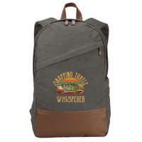 Snapping Turtle Whisperer, Snapping Turtle Cotton Canvas Backpack