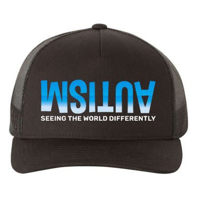 Seeing The World Differently Autism Awareness Yupoong Adult 5-Panel Trucker Hat