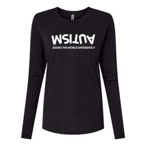 Seeing The World Differently Autism Awareness Gift Womens Cotton Relaxed Long Sleeve T-Shirt