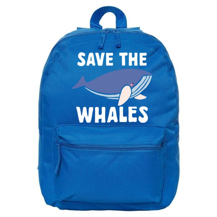 Save The Whales Ocean Sea Whale Gift 16 in Basic Backpack