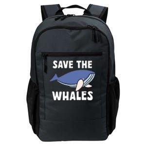 Save The Whales Ocean Sea Whale Gift Daily Commute Backpack