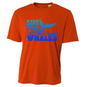 Save The Whales Protect The Ocean Activist Environtalist Great Gift Cooling Performance Crew T-Shirt