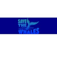 Save The Whales Protect The Ocean Activist Environtalist Great Gift Bumper Sticker