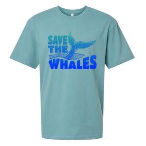 Save The Whales Protect The Ocean Activist Environtalist Great Gift Sueded Cloud Jersey T-Shirt