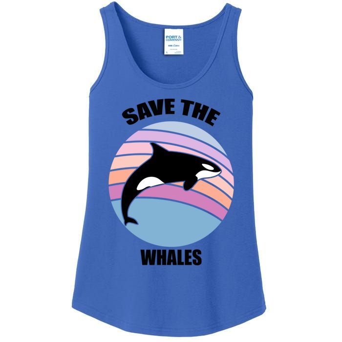 Save The Whales Gift Ladies Essential Tank