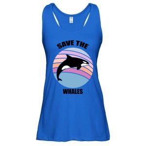 Save The Whales Gift Ladies Essential Flowy Tank