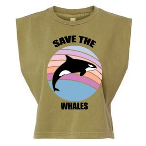 Save The Whales Gift Garment-Dyed Women's Muscle Tee