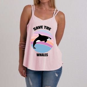 Save The Whales Gift Women's Strappy Tank