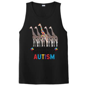 Seeing The World Differently Autism Awareness Giraffe Gift PosiCharge Competitor Tank