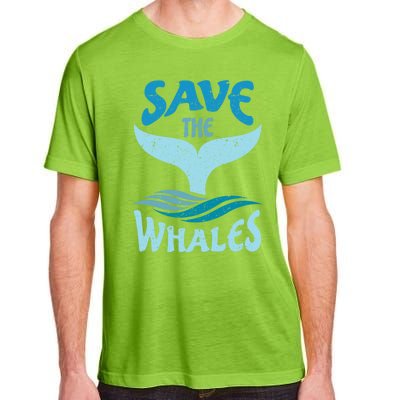 Save The Whales Vintage Retro Gift Adult ChromaSoft Performance T-Shirt