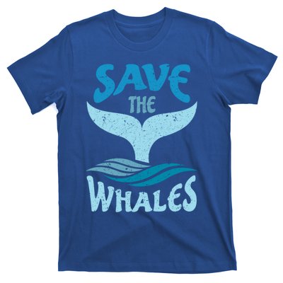 Save The Whales Vintage Retro Gift T-Shirt