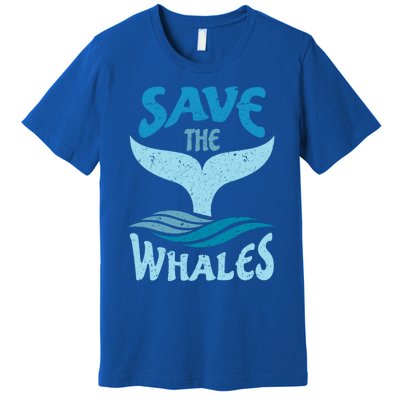 Save The Whales Vintage Retro Gift Premium T-Shirt