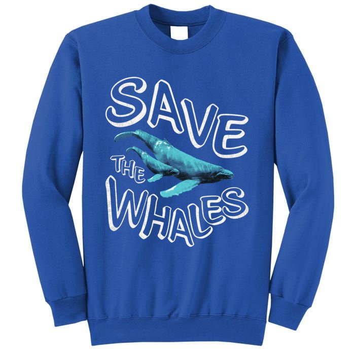 Save The Whales Retro 80s Gift Sweatshirt