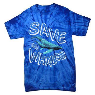 Save The Whales Retro 80s Gift Tie-Dye T-Shirt