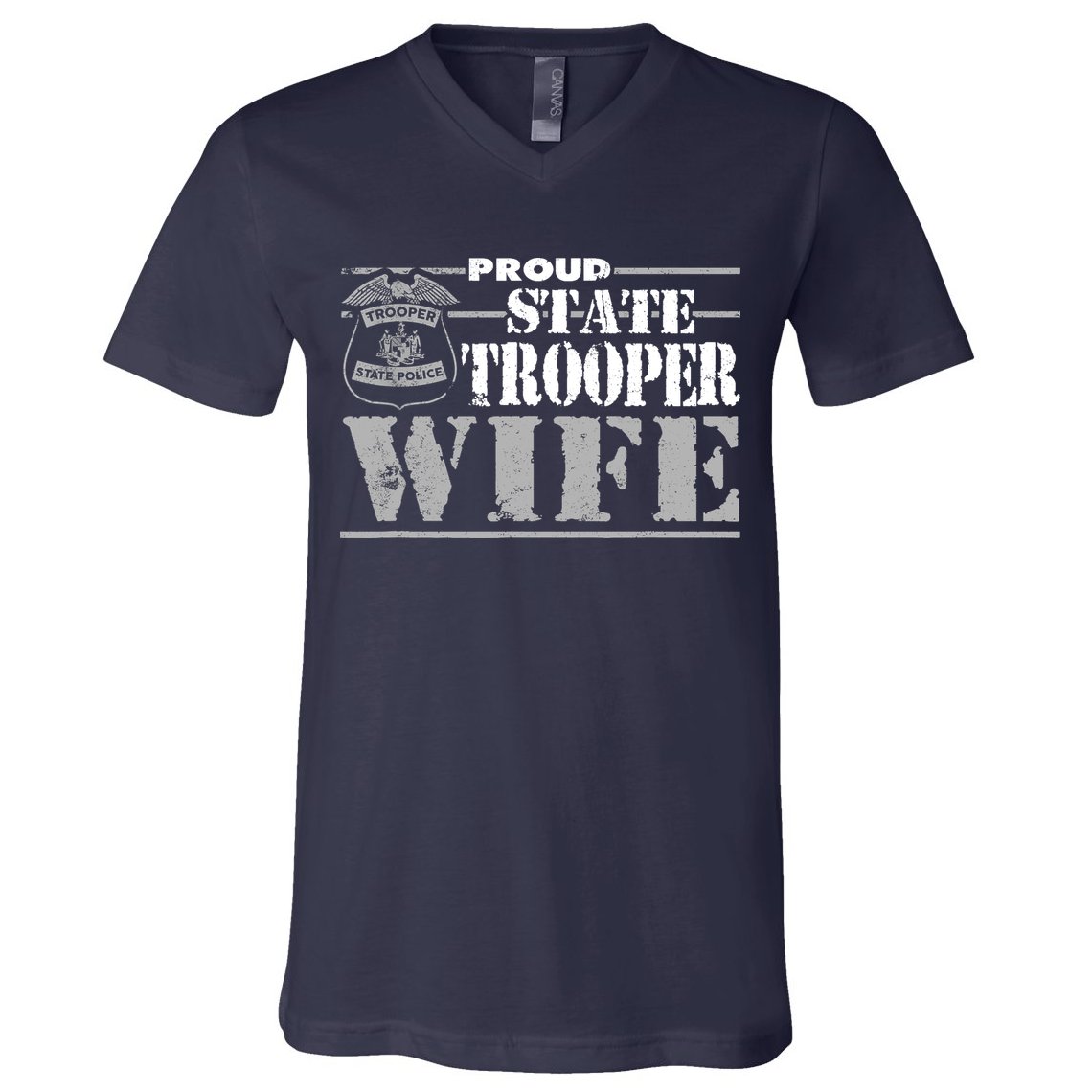 State Trooper Wife State Trooper Gifts For Wo V-Neck T-Shirt