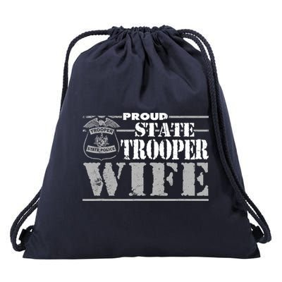 State Trooper Wife State Trooper Gifts For Wo Drawstring Bag