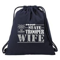 State Trooper Wife State Trooper Gifts For Wo Drawstring Bag