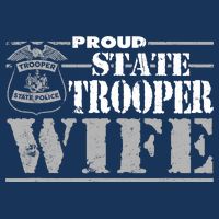 State Trooper Wife State Trooper Gifts For Wo Drawstring Bag