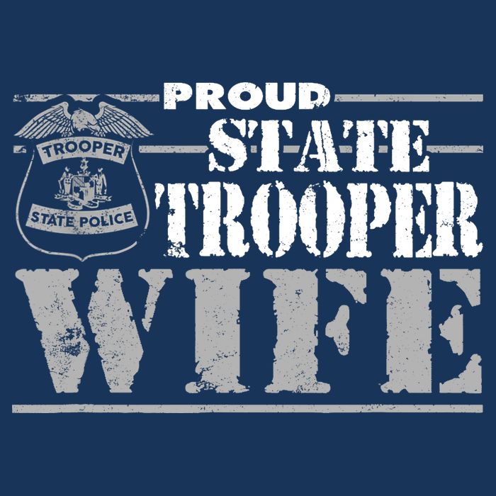 State Trooper Wife State Trooper Gifts For Wo Drawstring Bag