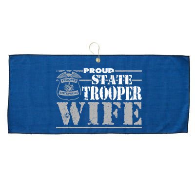 State Trooper Wife State Trooper Gifts For Wo Large Microfiber Waffle Golf Towel