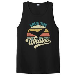 Save The Whales Retro Gift PosiCharge Competitor Tank