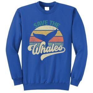 Save The Whales Retro Gift Sweatshirt