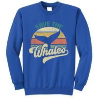 Save The Whales Retro Gift Sweatshirt