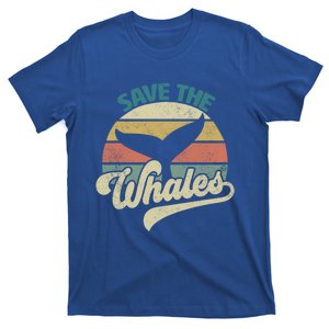 Save The Whales Retro Gift T-Shirt